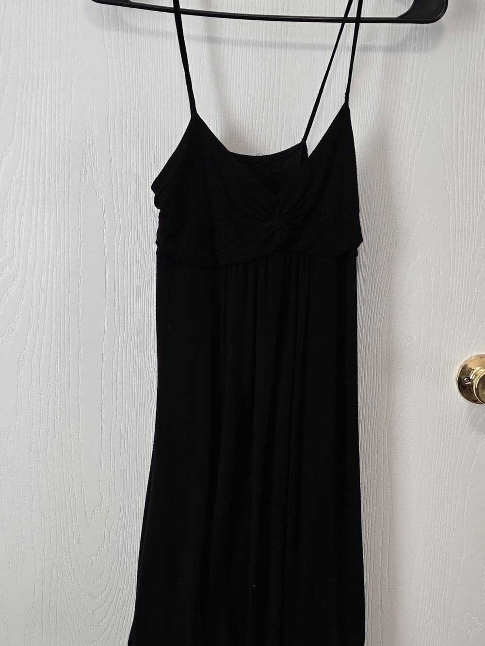 Black Spaghetti-Strap Mini Dress